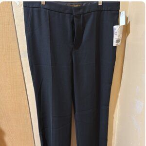 Black wool dress trousers